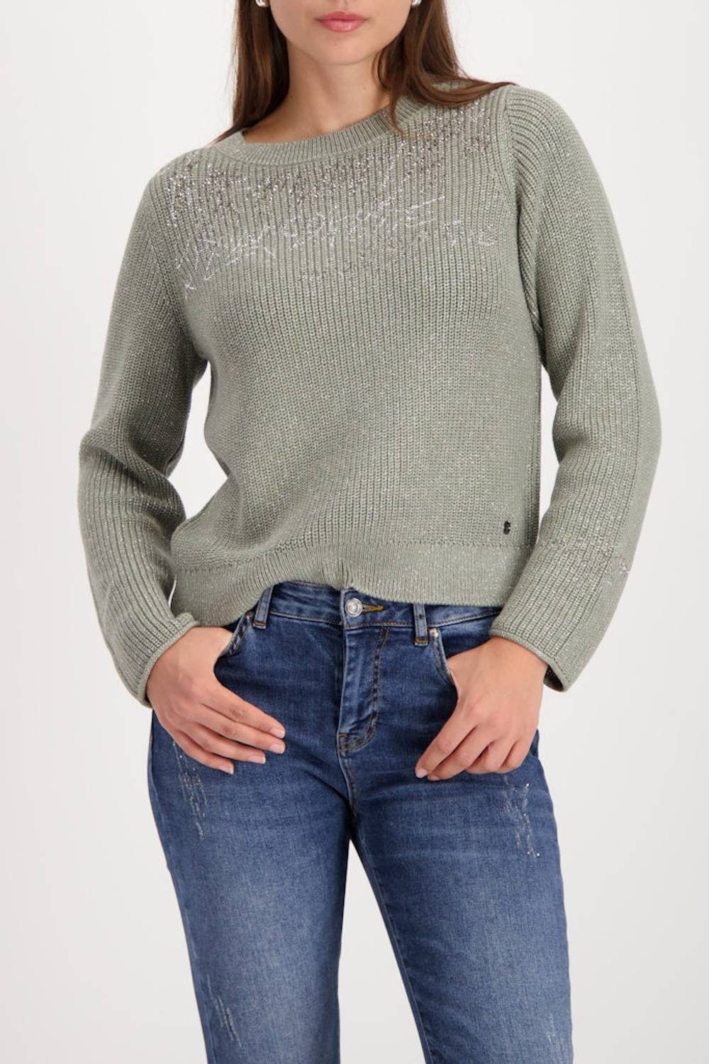 Monari Rundhalspullover 809449 Strickpullover günstig online kaufen