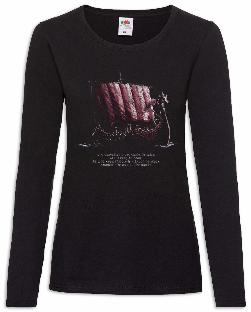 Langarmshirt Viking Ship II Damen Langarmshirt Vikings Schiff Wikinger Langboot
