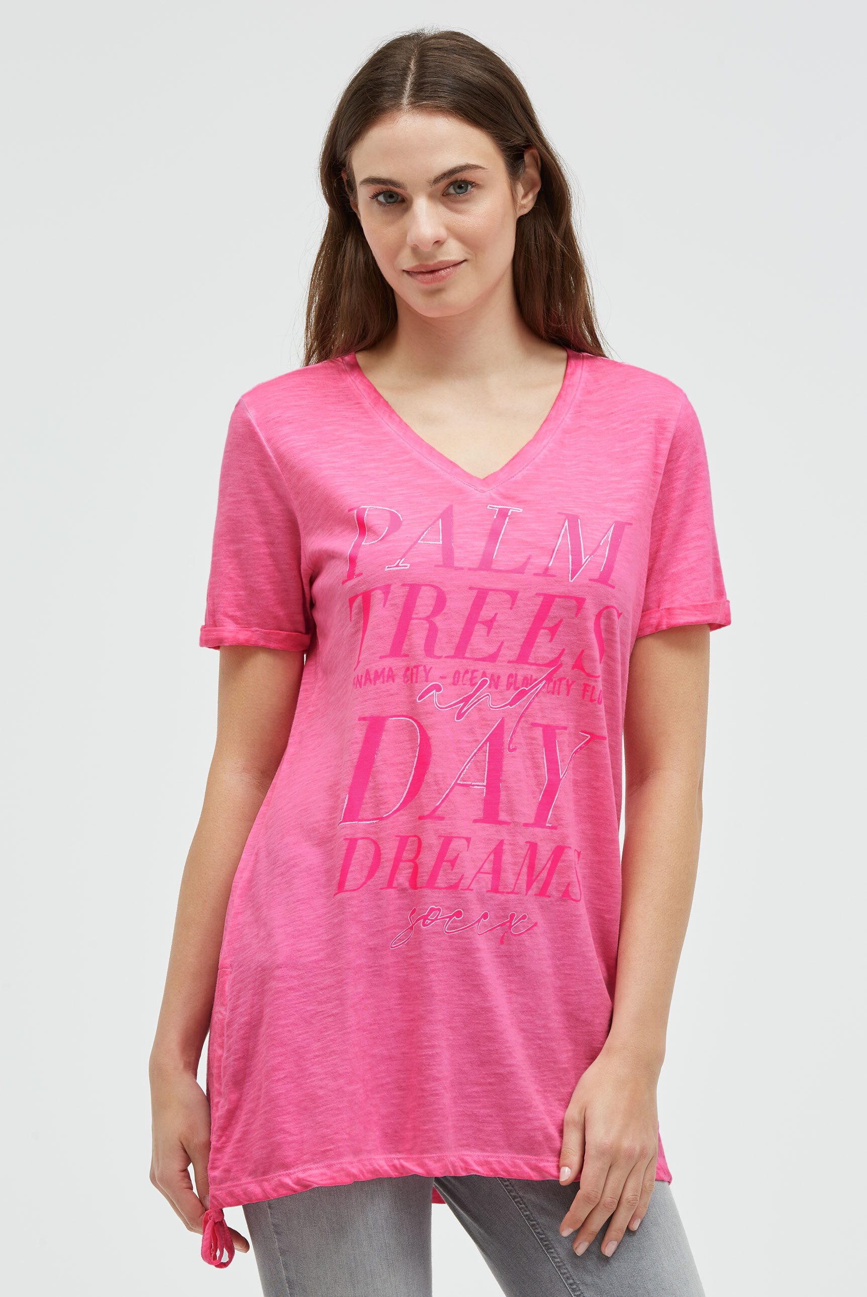 SOCCX V-Shirt aus Baumwolle