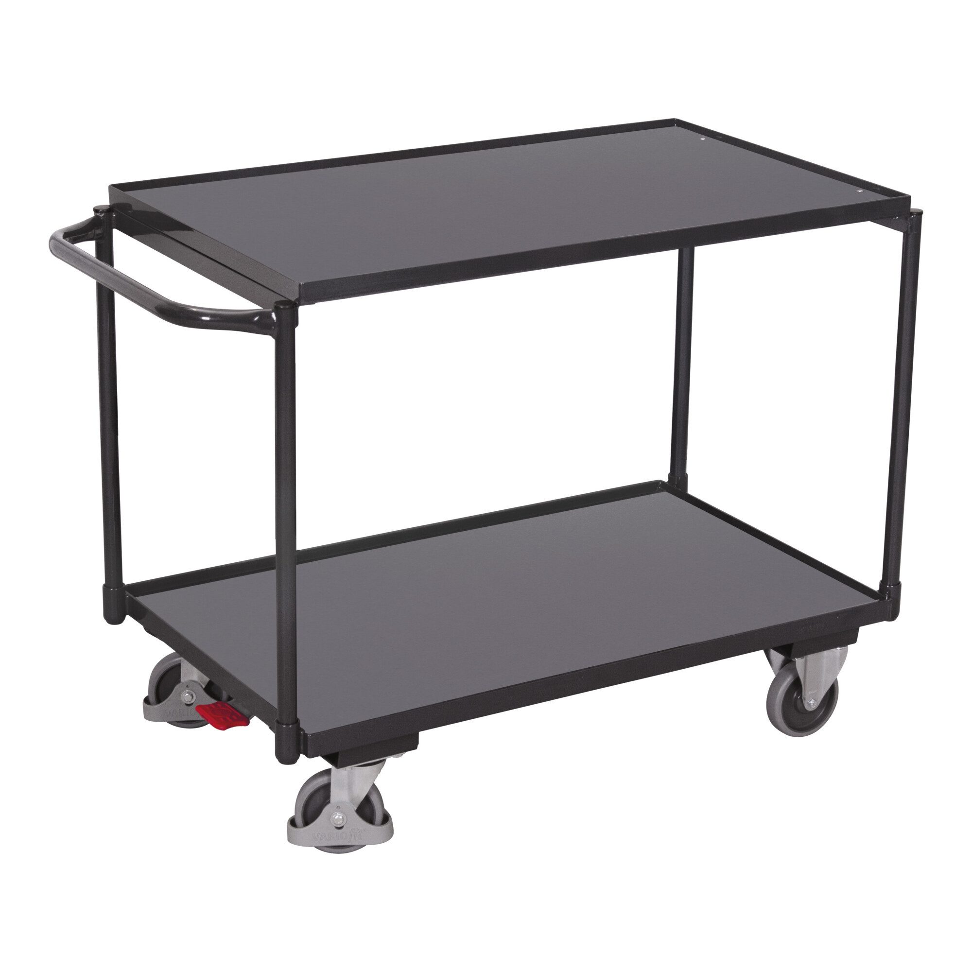 CORDES Transportwagen VarioFit Tischwagen mit 2 Ladeflächen RAL 7016