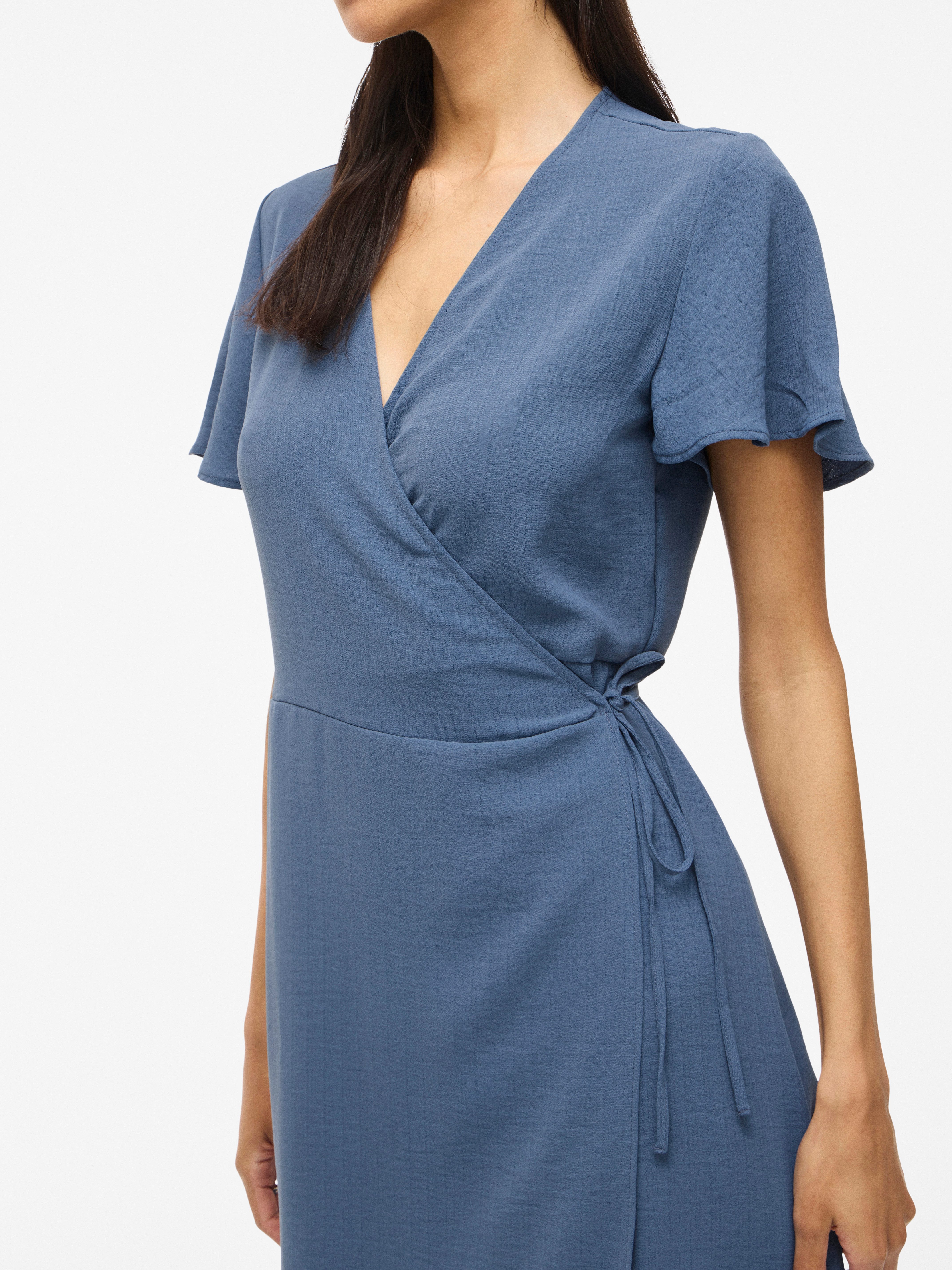 Vila Wickelkleid VILOVIE S/S WRAP MIDI DRESS - NOOS Sommerkleid