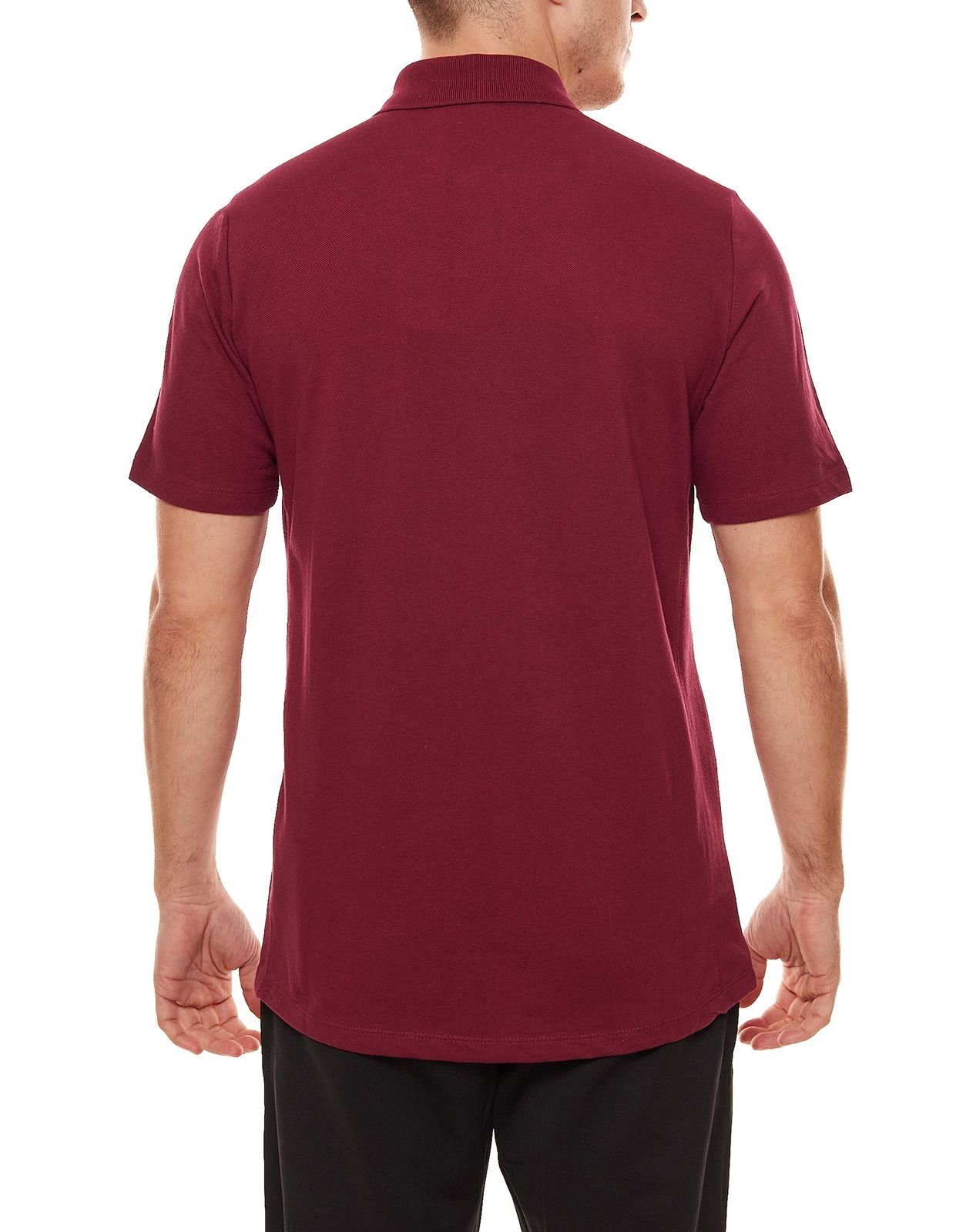 zeitloses Golf-Shirt Rundhalsshirt Polohemd Bordeaux Umbro Herren umbro UMTM0323-6JY Essential Polo-Shirt Club