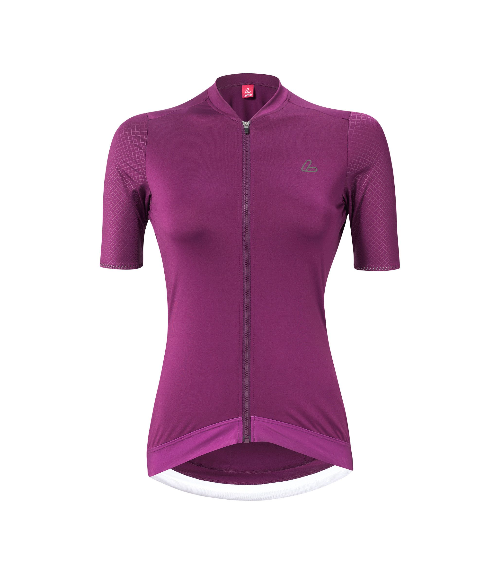 Löffler Radtrikot W BIKE JERSEY FZ SKYS HOTBOND BORDEAUX