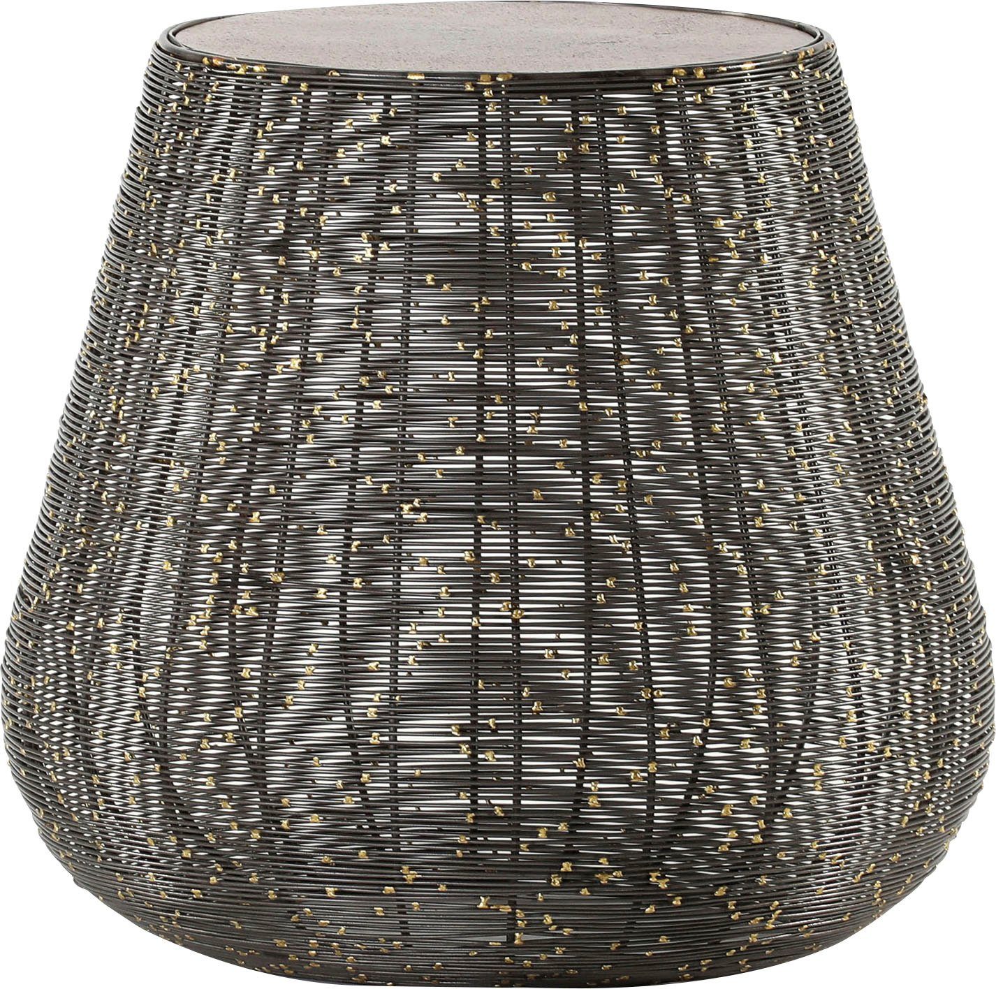 Gutmann Factory Couchtisch 65760, mit dekorativen goldfarbenen Details