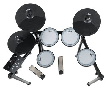 XDrum E-Drum DD-460C E-Drum Kit - 7 anschlagsdynamische Pads - Mesh Heads, 8-St., Dual-Zone Becken-Pad, 25 Preset Kits und 15 Songs
