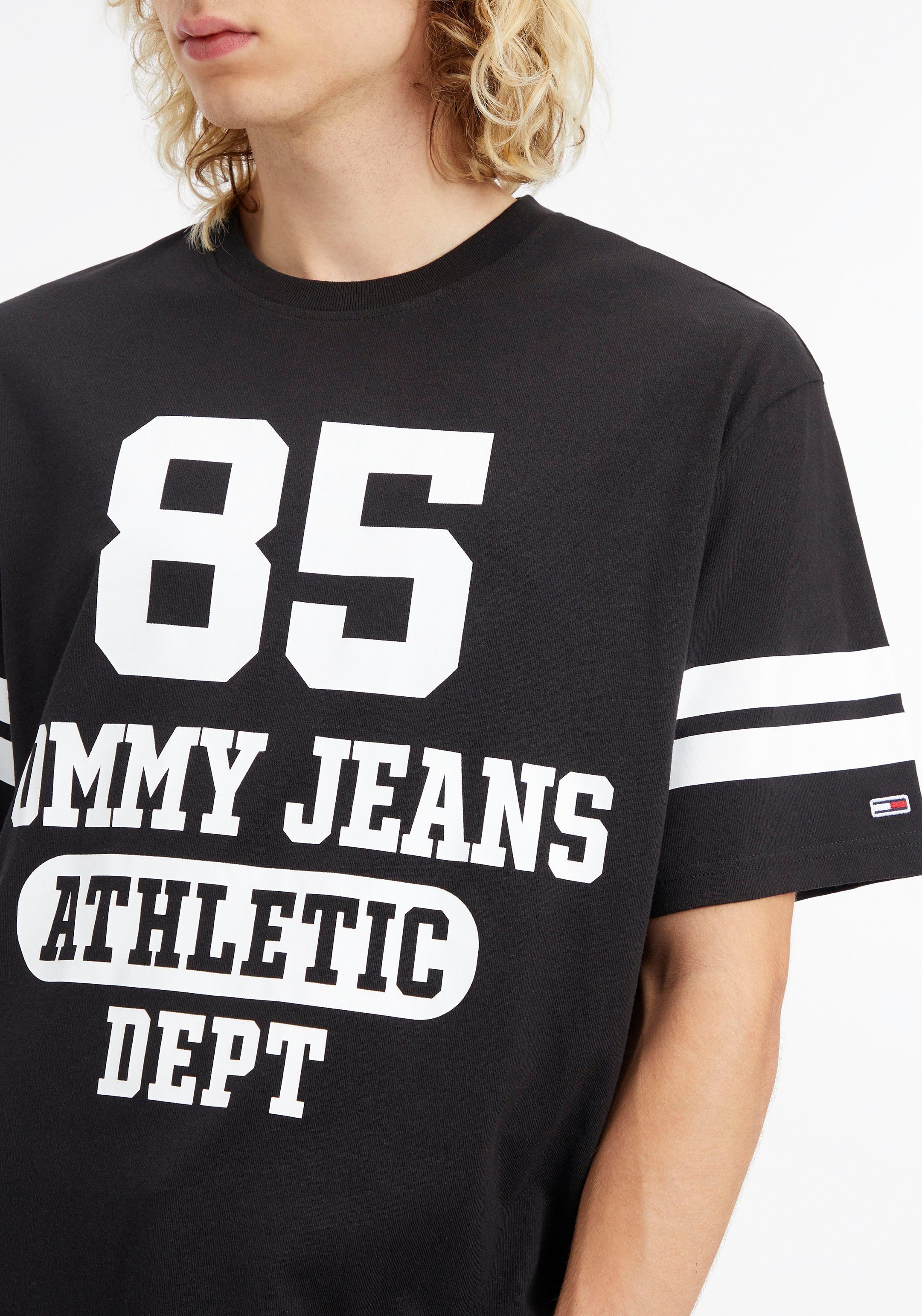 85 LOGO Jeans Black Tommy T-Shirt COLLEGE TJM SKATER