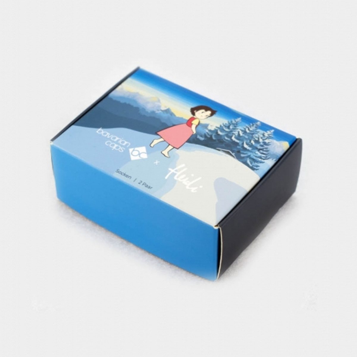 Bavarian Caps Freizeitsocken Bavarian Caps 2er Sockenbox Heidi (Freizeitsocken, 2-Paar, Freizeitsocken)