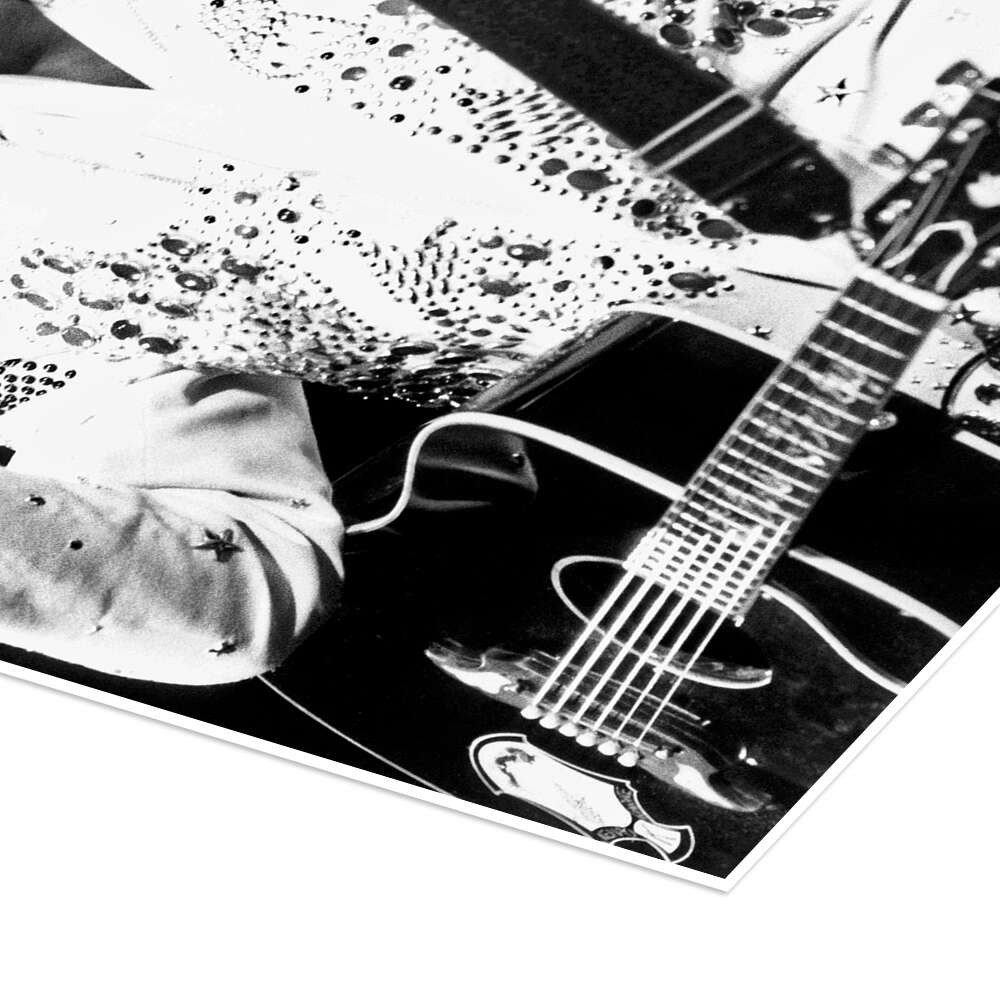 Posterlounge Wandbild Elvis Presley auf der Bühne, Everett Collection, erhältlich als Poster, Leinwandbild, Wandsticker oder Acrylglasbild