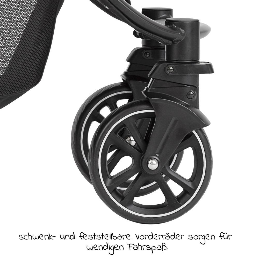 mit Sportwagen Eezefold Midnight, Einhand-Faltmechanismus und Kinder-Buggy Graco Liegefunktion -