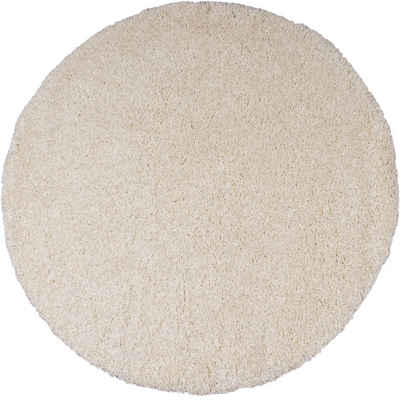 Teppich Shaggy 30, Home affaire, rund, Höhe: 30 mm, Teppich in Uni-Farben, besonders weich und kuschelig