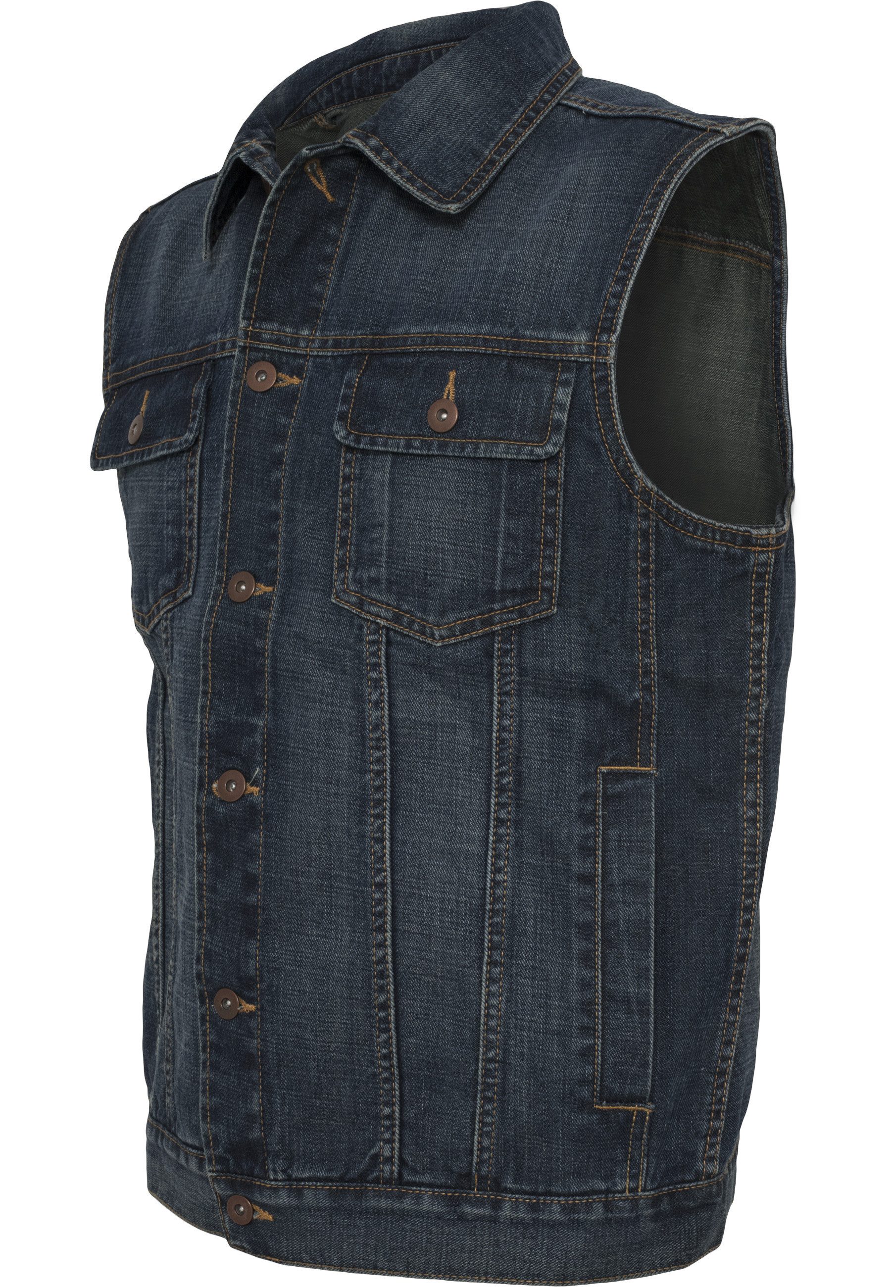 URBAN CLASSICS Jeansjacke Urban Classics Herren Denim Vest (1-St)