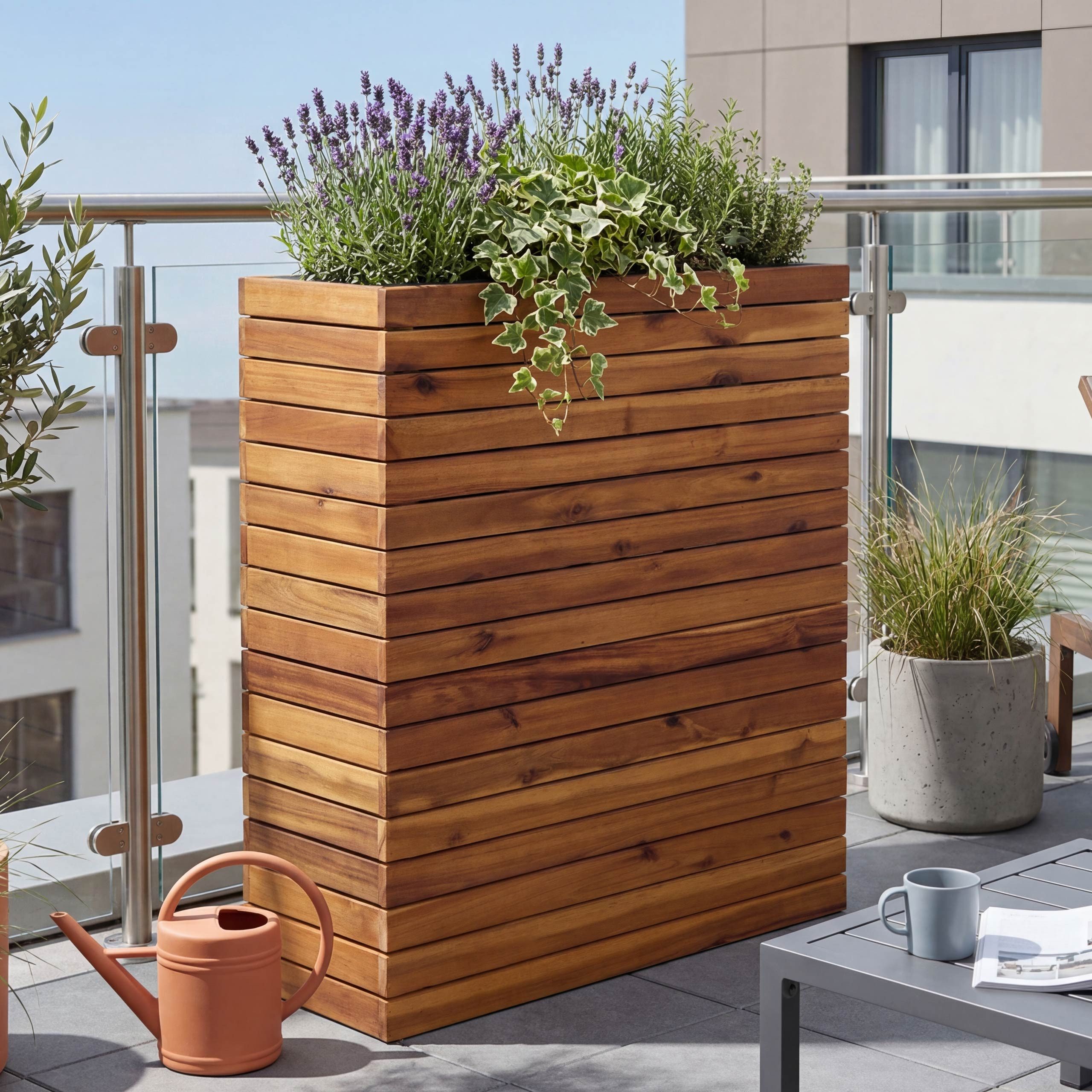 blumenkasten tiefe 40 cm Holz Blumenkasten  Blumenkbel Balkonkasten Pflanzkasten  40&70x30x30 cm   FaHome