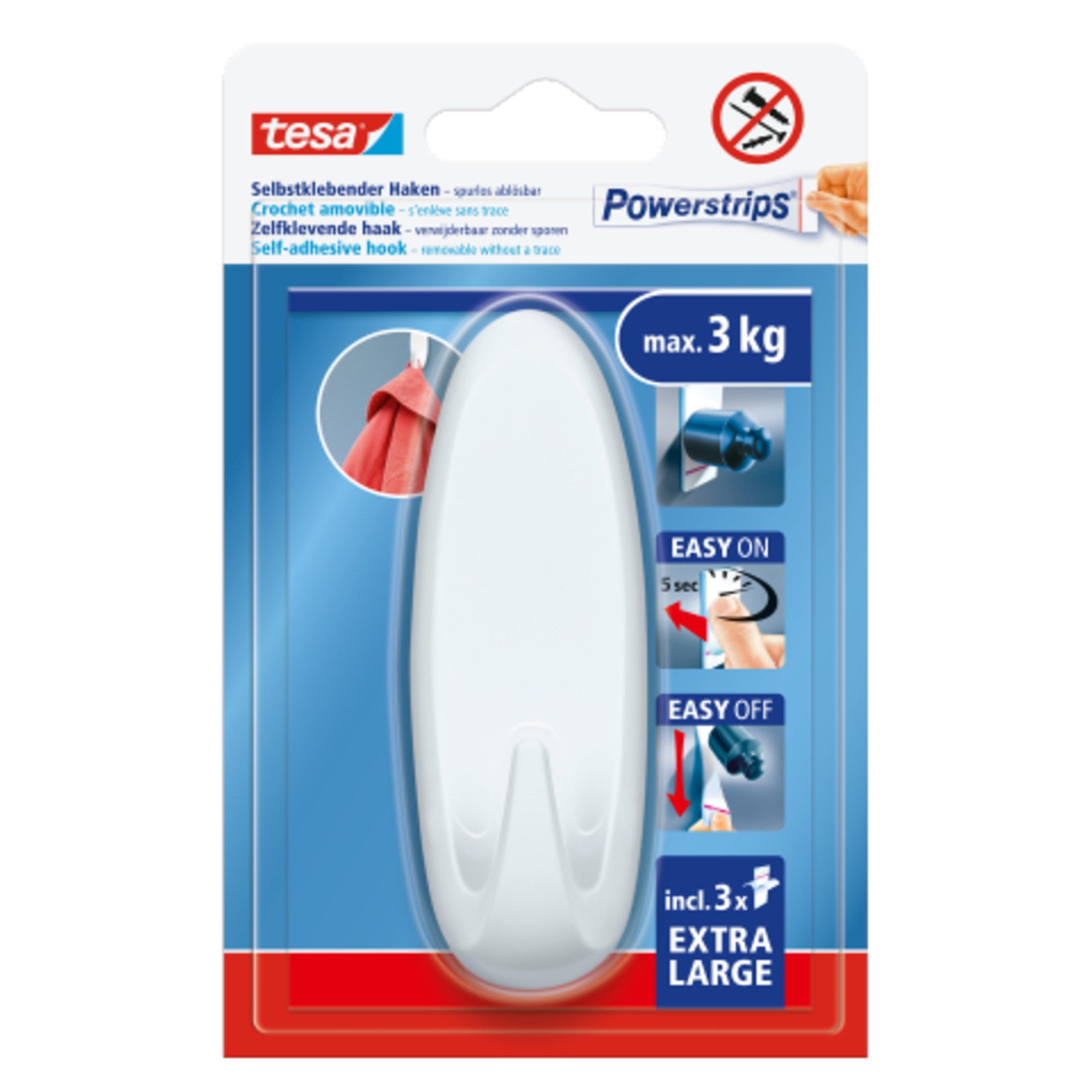 tesa Klebehaken Powerstrips hooks XL 59025-00000-00