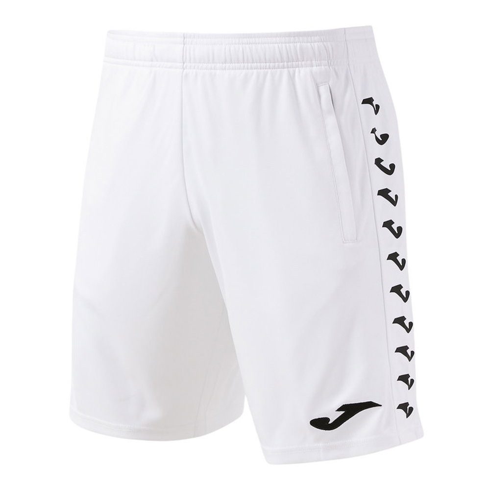 Joma Trainingshose Bermuda Heroic (100% Polyester, mit Seitentaschen) kurz weiss Herren