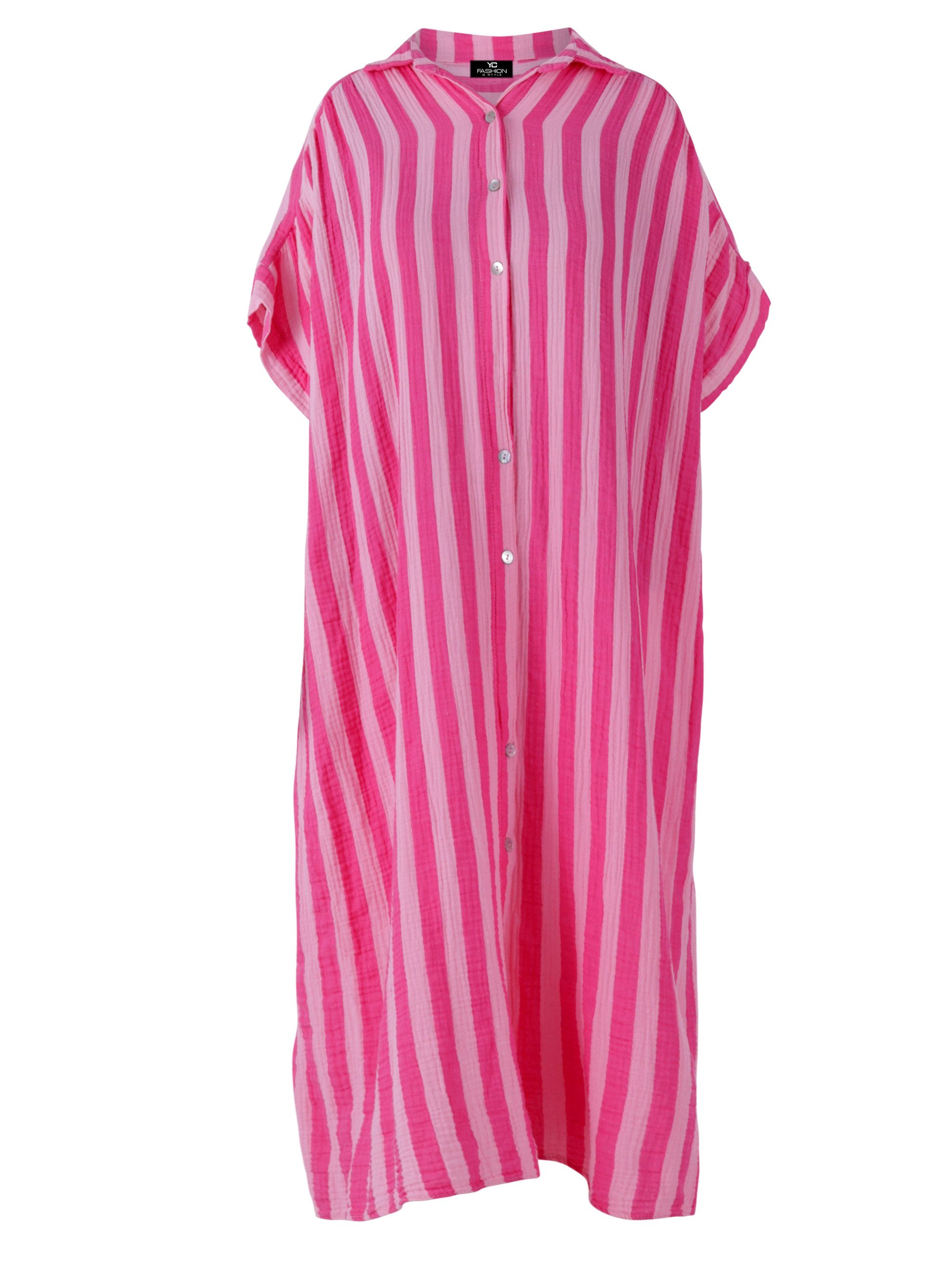 YC Fashion & Style Longbluse Hemdblusenkleid günstig online kaufen