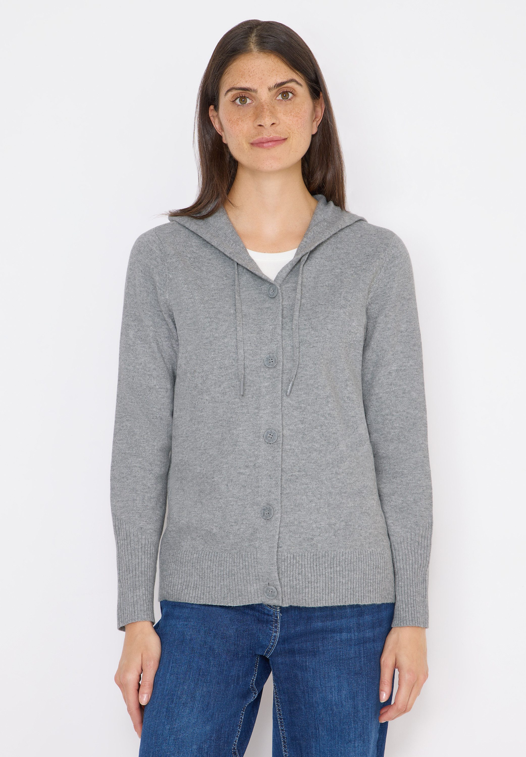 CECIL Cardigan mit Kapuze mit Tunnelzugband günstig online kaufen