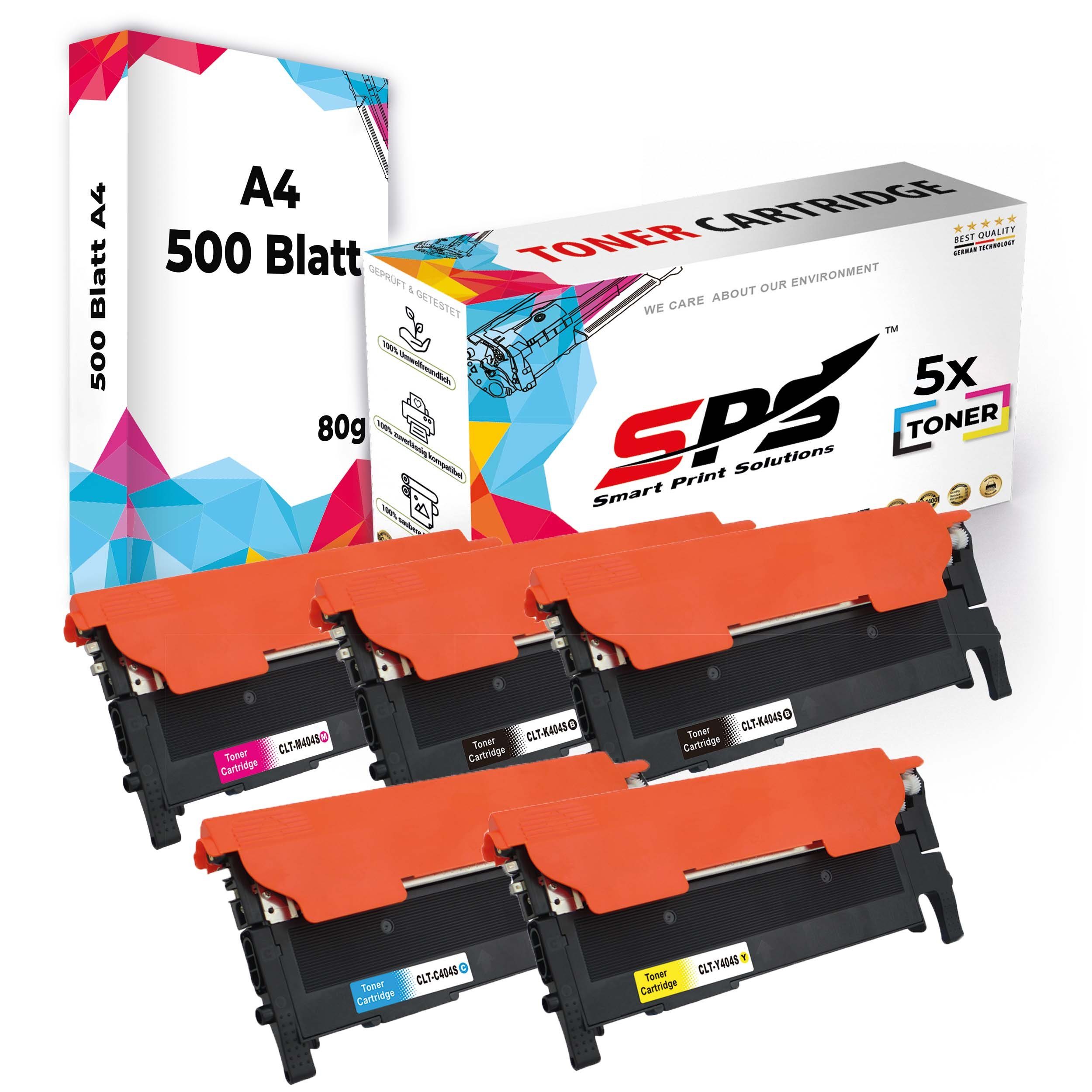 Xpress (5er + CLT-C404S, Kompatibel A4 Papier) Pack SPS C404S C480 Samsung Tonerkartusche für