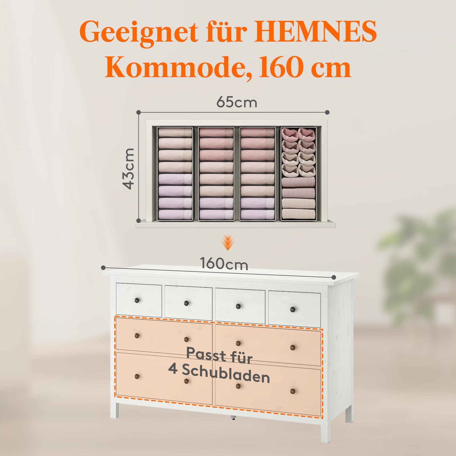 Lifewit Aufbewahrungsdose Double Organizer für Kommode, günstig online kaufen