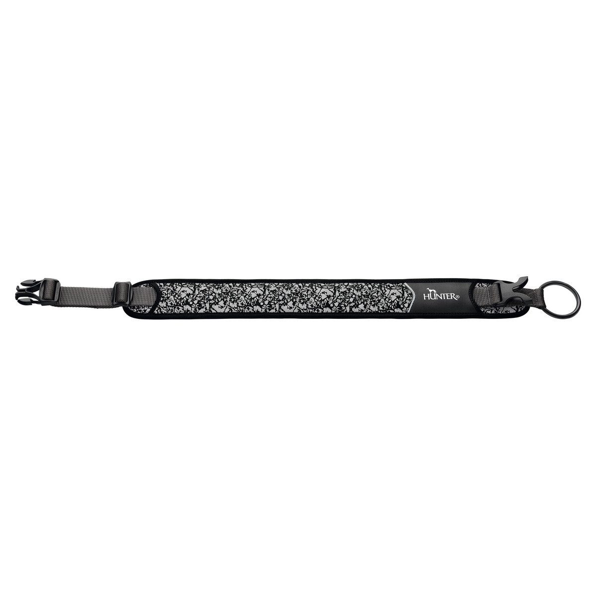 Hunter Tierbedarf Hunde-Halsband Halsband Divo Reflect schwarz/grau
