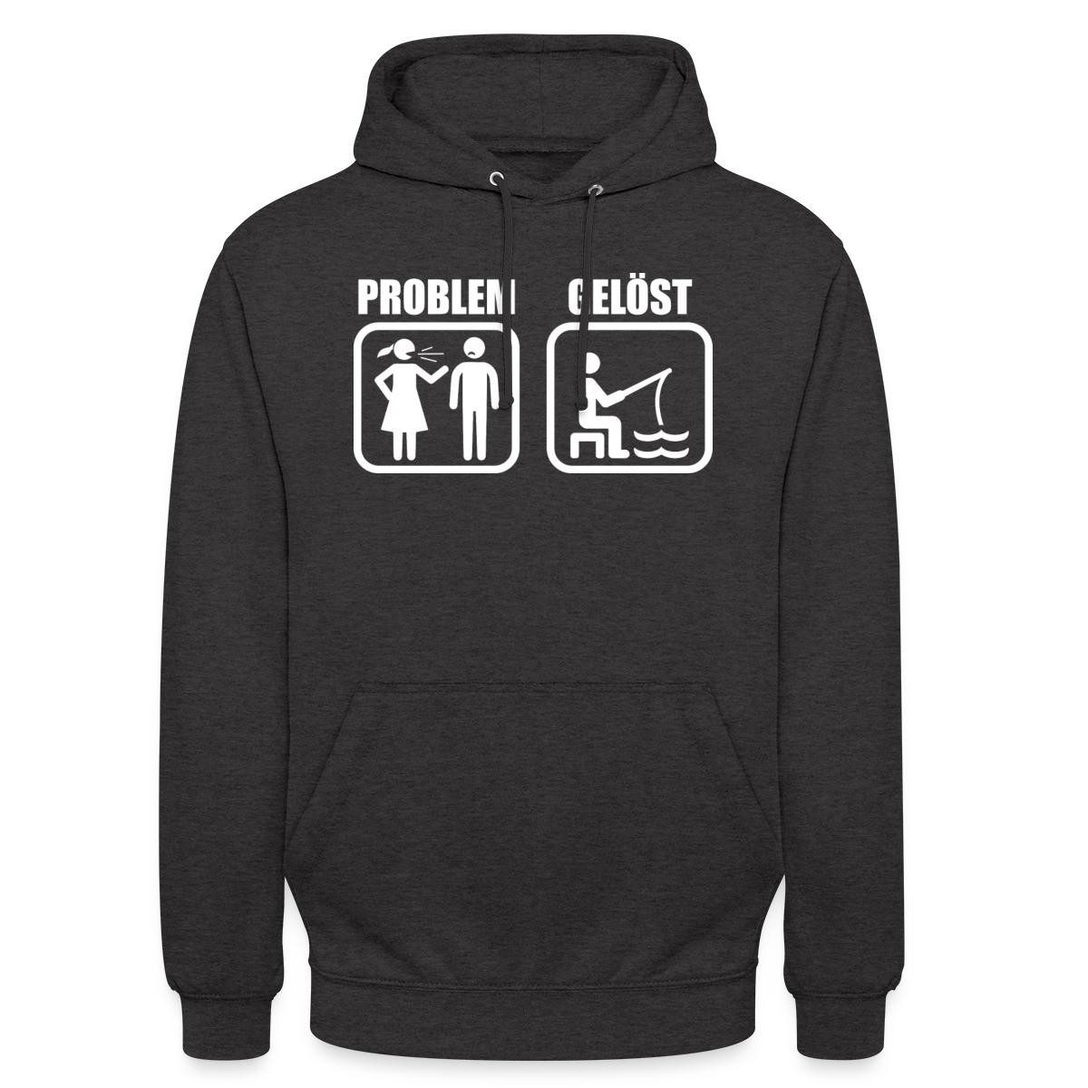 Spreadshirt Hoodie Angeln Löst Alle Probleme Unisex Hoodie (1-tlg)