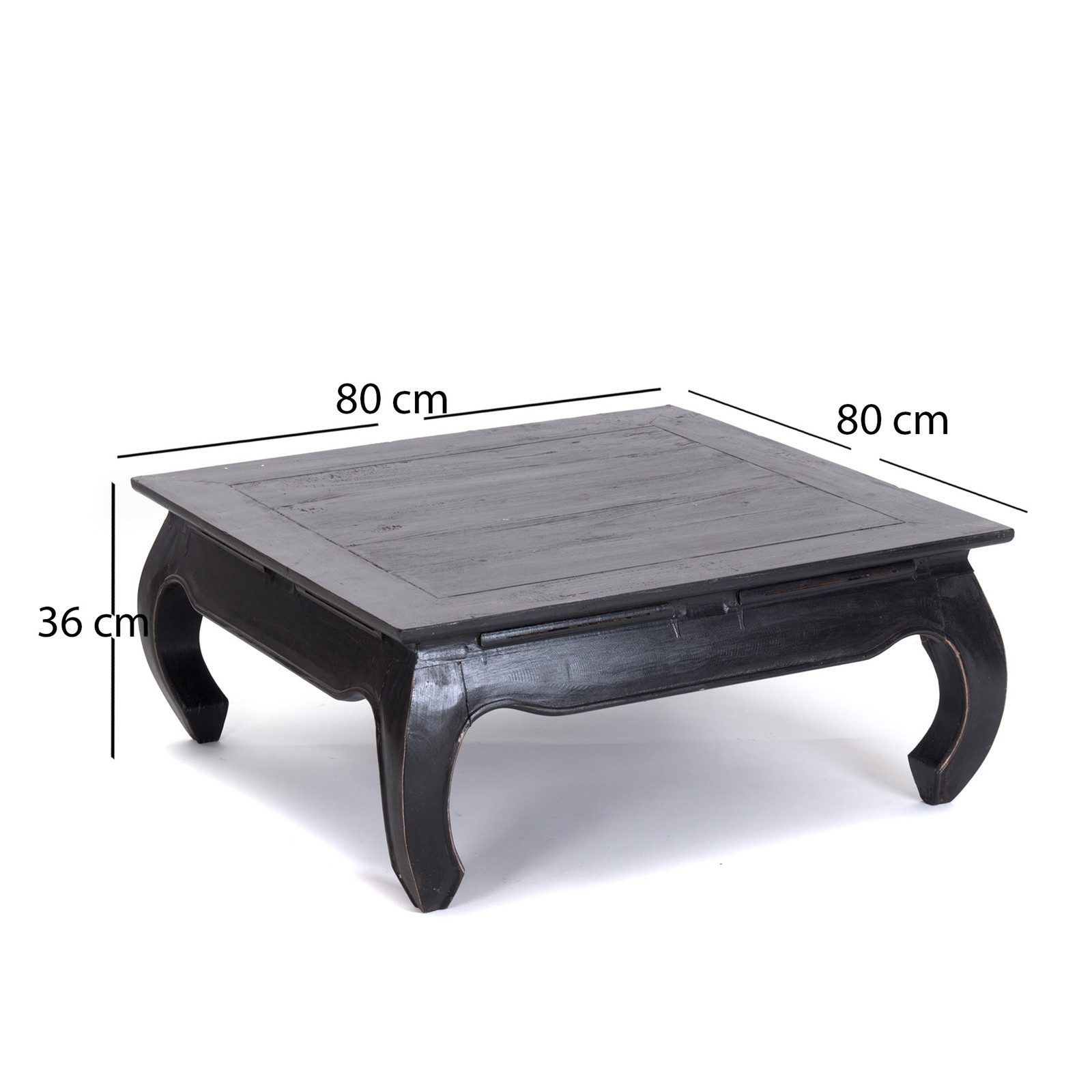 DESIGN DELIGHTS Couchtisch OPIUMTISCH "EAST 80", 80x80x36 cm, Altholz massi günstig online kaufen