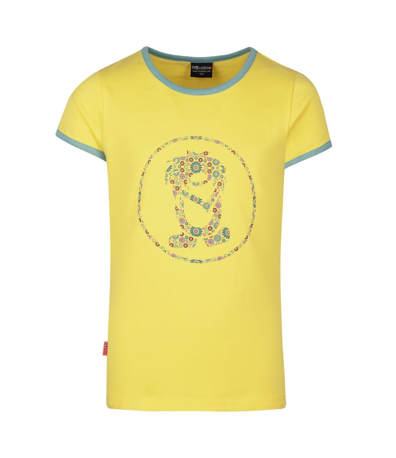 Flower Troll Limonade/Gletschergrün T-Shirt TROLLKIDS