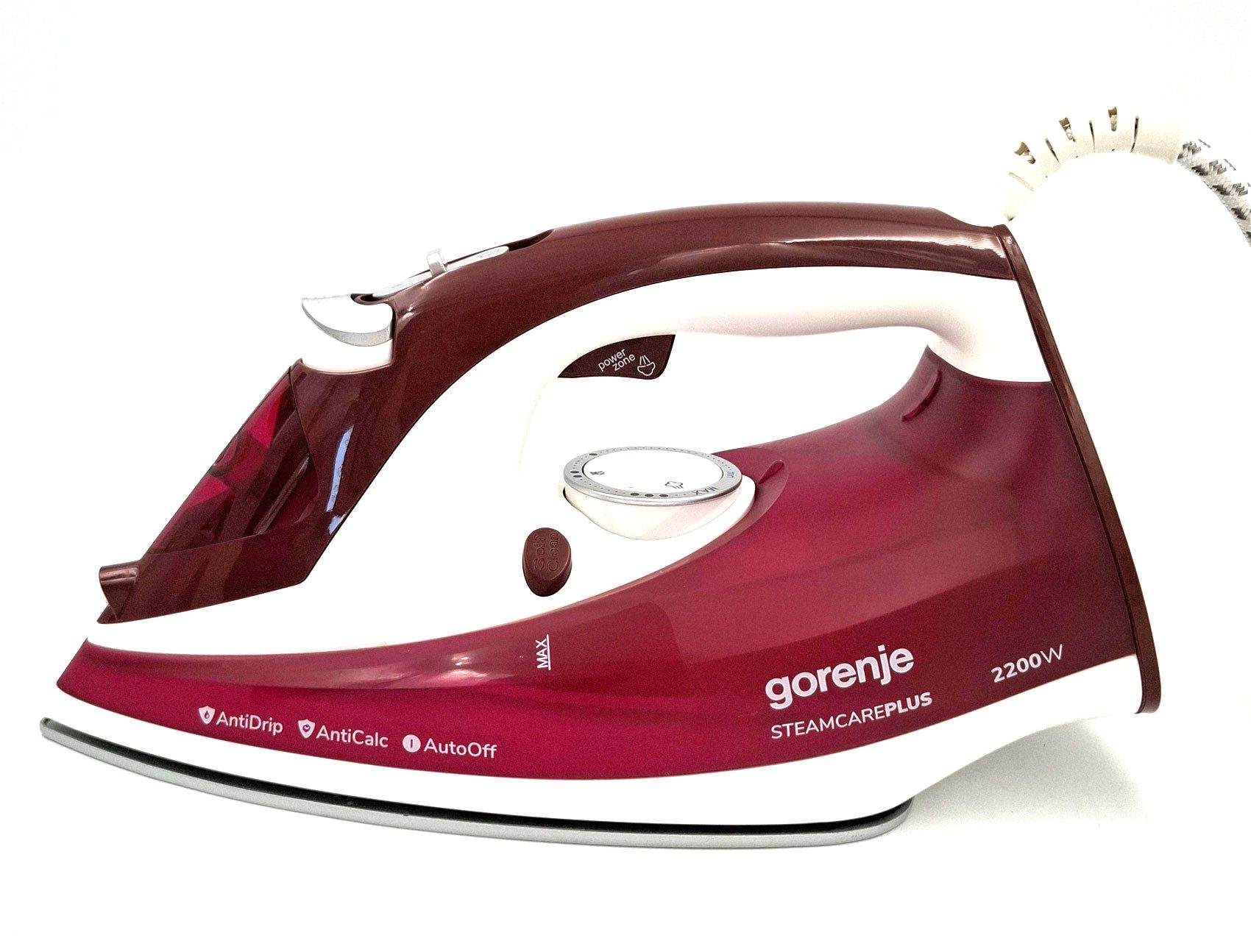 GORENJE Dampfbügeleisen Gorenje SIH2200RBC Dampfbügeleisen 2200W rot/weiß