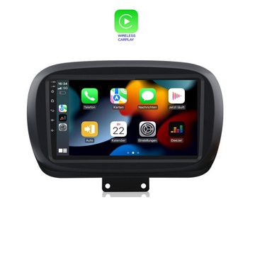 TAFFIO Für Fiat 500X 9"Touchscreen Android Autoradio GPS CarPlay AndroidAuto Einbau-Navigationsgerät