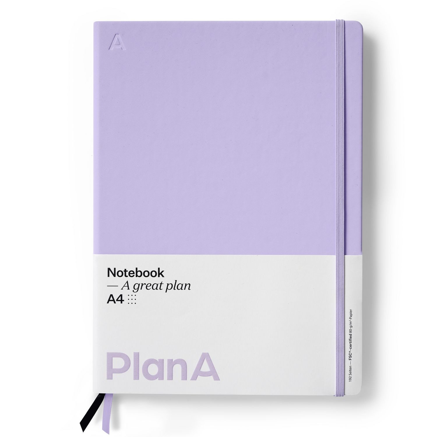 Notizbuch Notizbuch A4 Hardcover Punktiert Mauve Purple