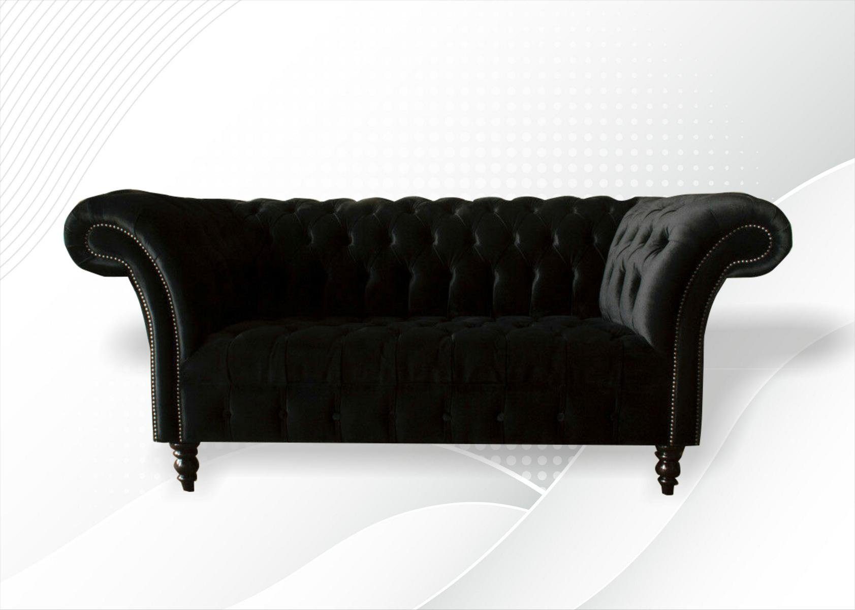 JVmoebel Chesterfield-Sofa, Chesterfield 2 Sitzer cm Sofa Design Couch 185