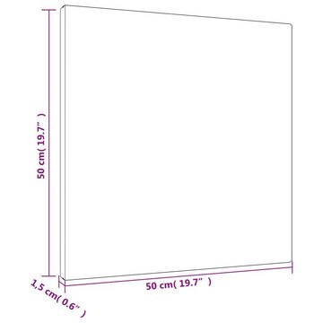 vidaXL Tafel Spannleinwände 12 Stk Weiß Stoff und Massivholz Kiefer Malen Rahmen