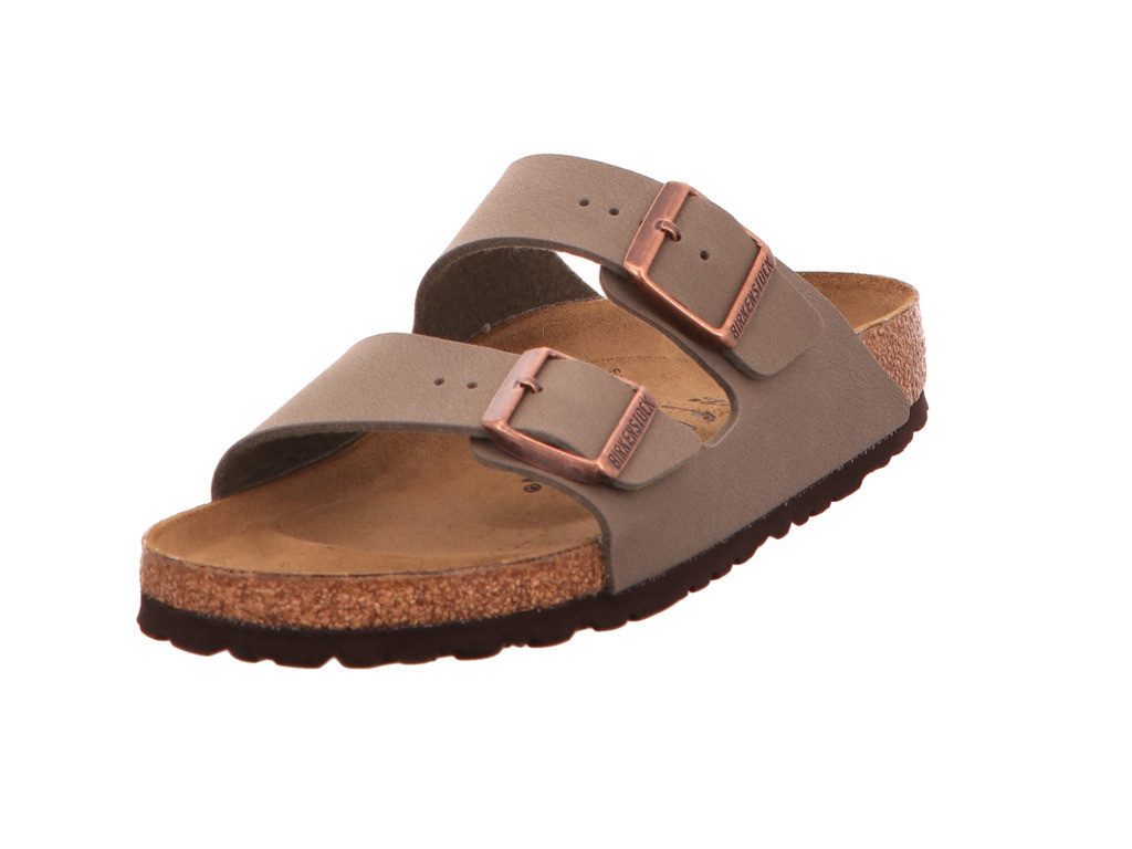 Birkenstock Arizona BF Nubuk Stone Pantolette günstig online kaufen