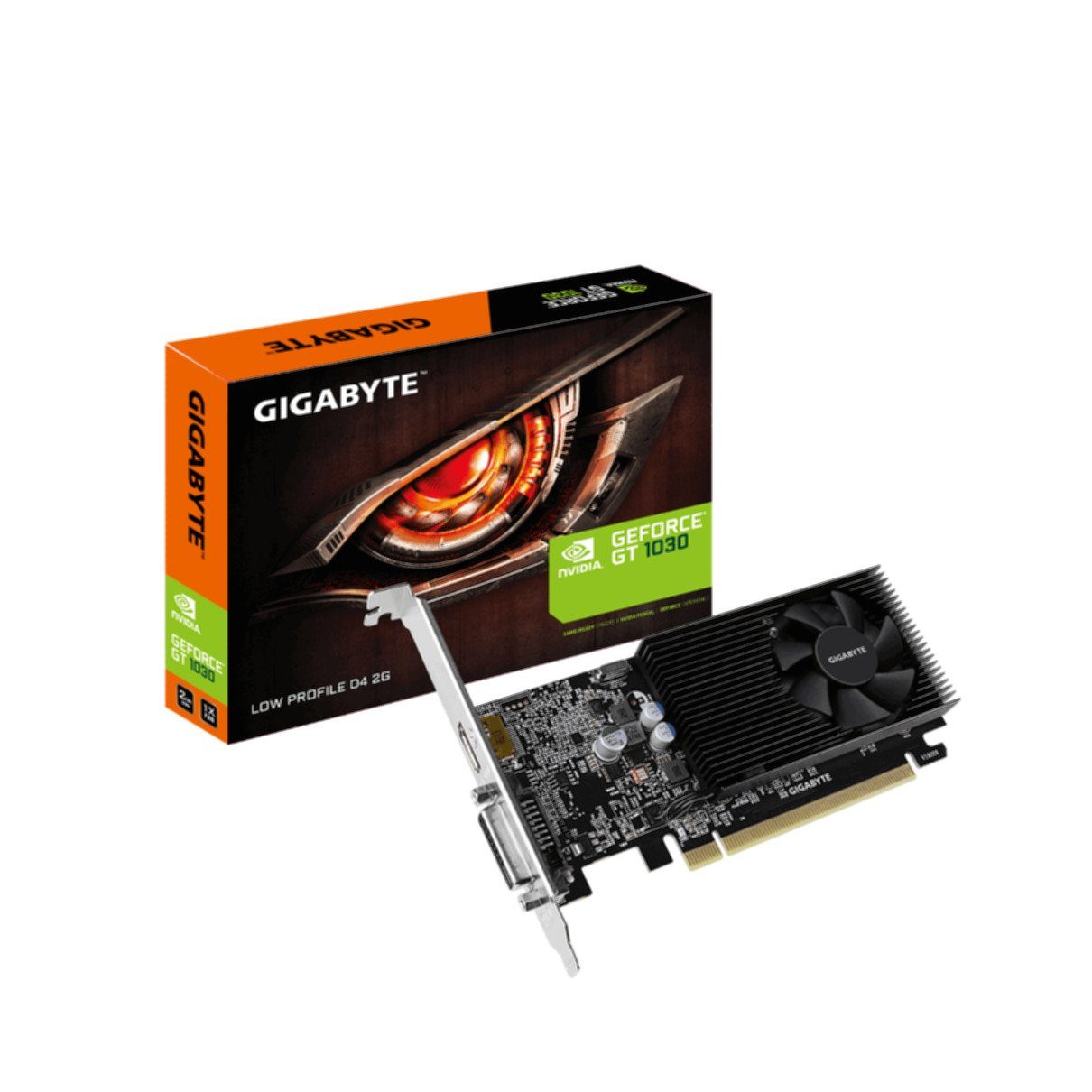 Gigabyte VGA Gigabyte GeForce® GT 1030 2GB D4 low profile Grafikkarte  (DDR4, 384 CUDA-Kerne) online kaufen | OTTO
