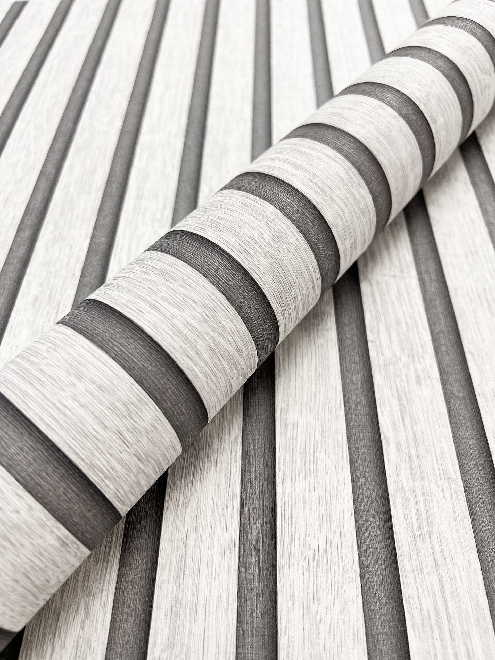 Newroom Vliestapete, Grau Tapete Skandinavisch Paneele - Holzwandpaneele Wa günstig online kaufen