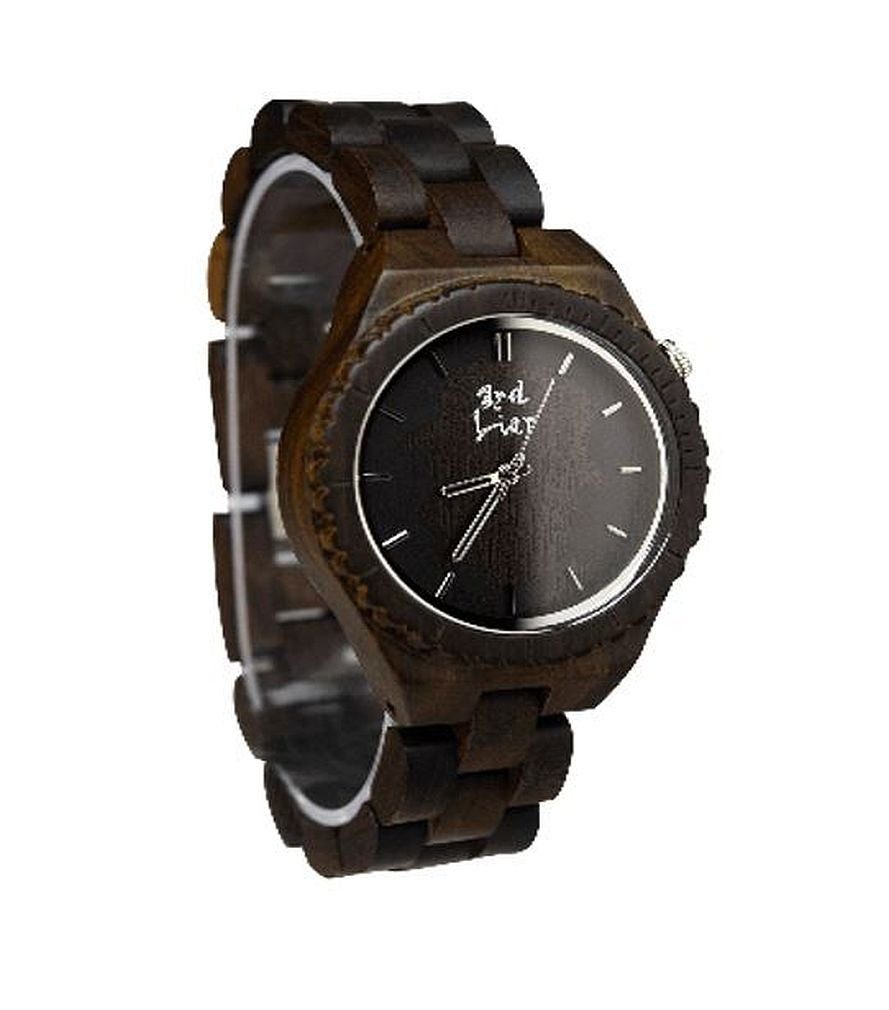 2ndLiar Quarzuhr Damen Armbanduhr Holzuhr handgemacht aus Holz 2nd Liar Dunkelbraun