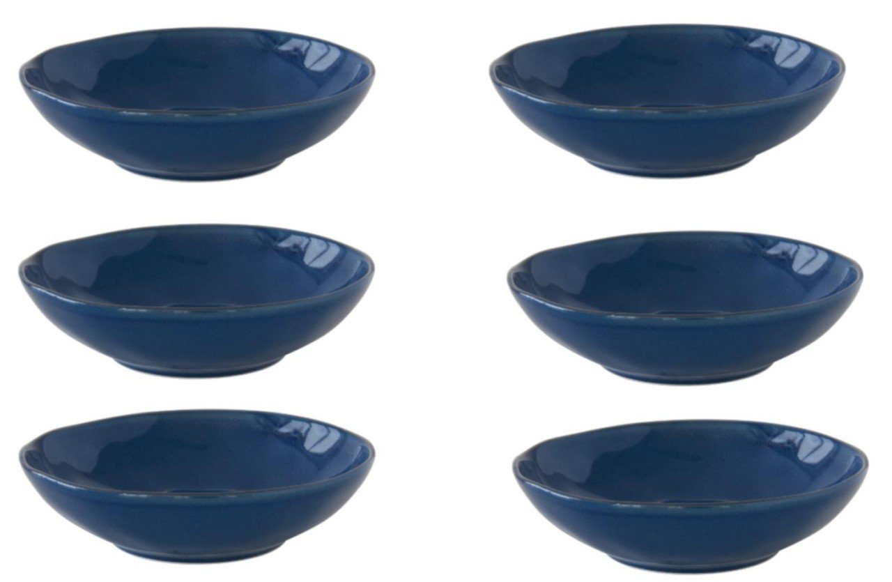Suppenteller D:19cm easylife Blau Interiors, Porzellan