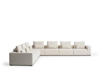 JVmoebel Ecksofa Stoffsofa Ecksofa L-Form Couch Polstermöbel Relaxsofa Großes, Made in Europe