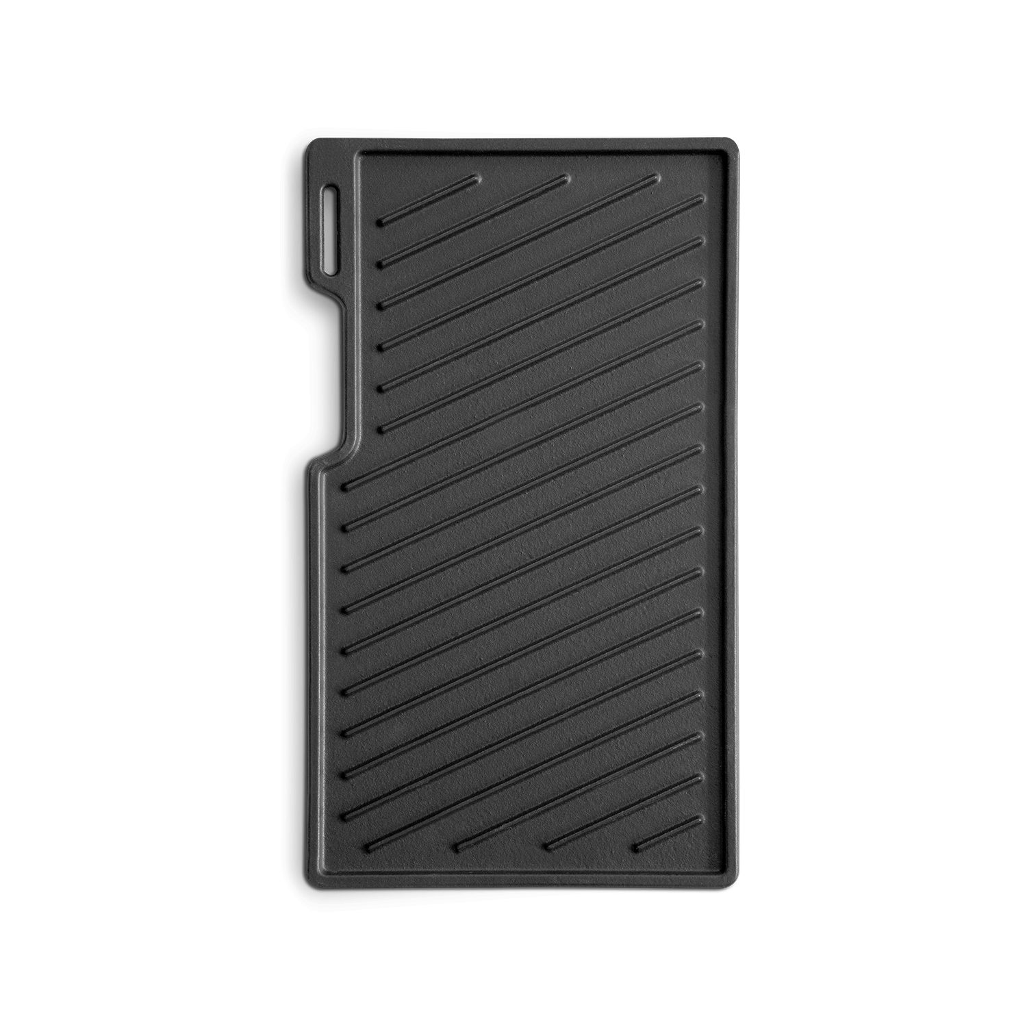 BURNHARD® Grillrost Gusseisen Wendeplatte FRED 41,5 x 23,5 x 2 cm, Gusseisen Wendeplatte