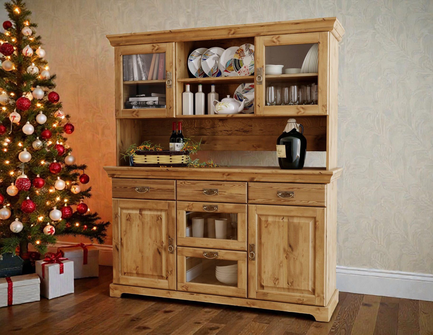 Home affaire Buffet Rügen FSC® zertifiziertes Massivholz, im Landhausstil