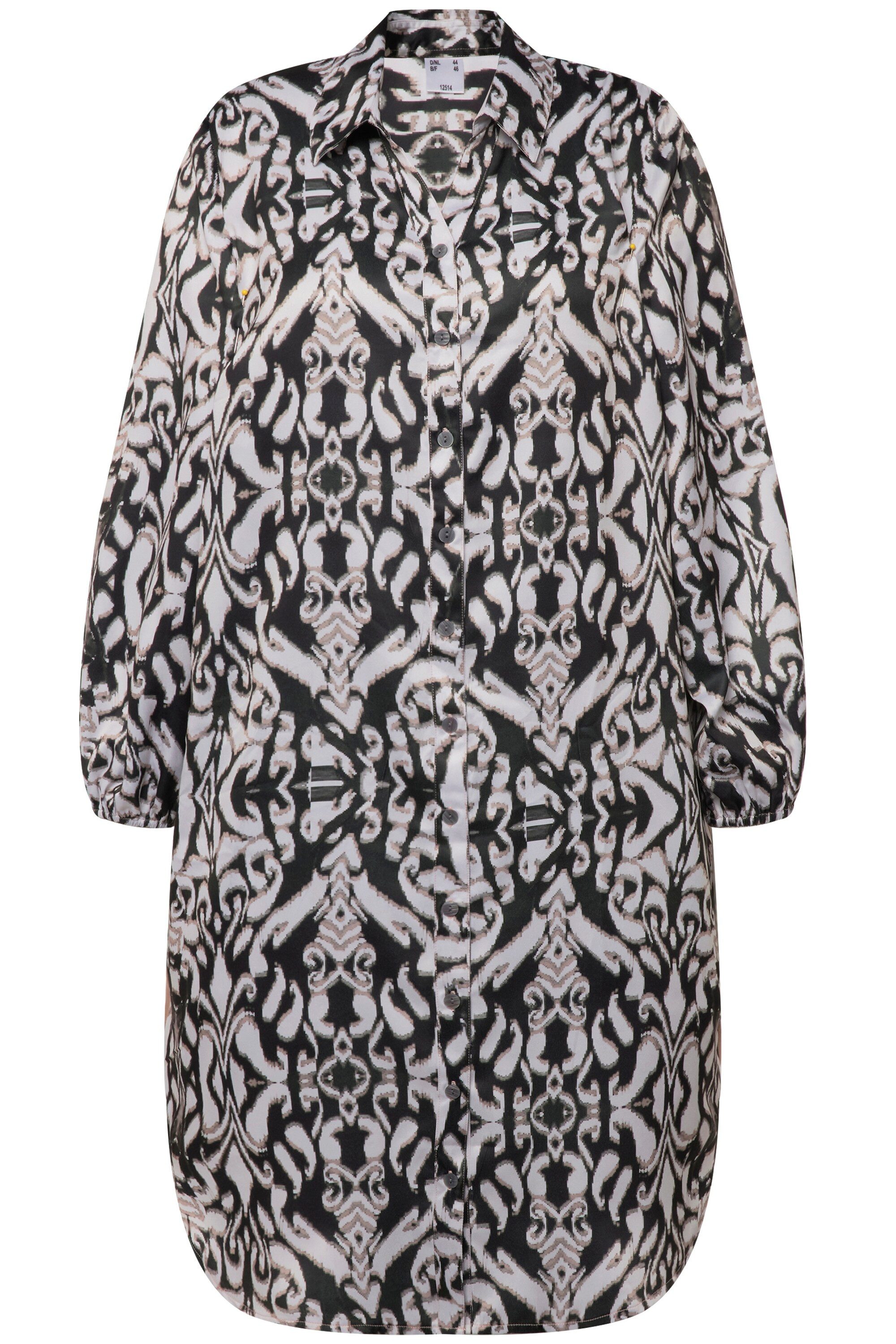 Angel of Style Longbluse Longbluse Alloverdruck Hemdkragen Langarm günstig online kaufen