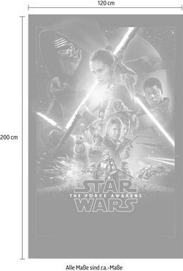 Komar Vliestapete Star Wars EP7 Official Movie Poster, (1 St), 120x200 cm (Breite x Höhe), Vliestapete, 100 cm Bahnbreite