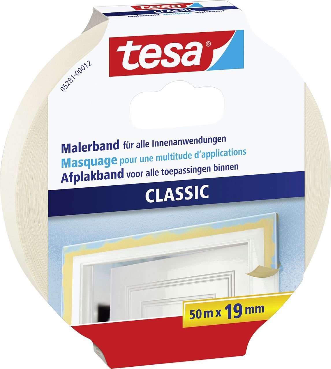 tesa Kreppband tesa Malerkreppband Classic 50 m x 19 mm, beige