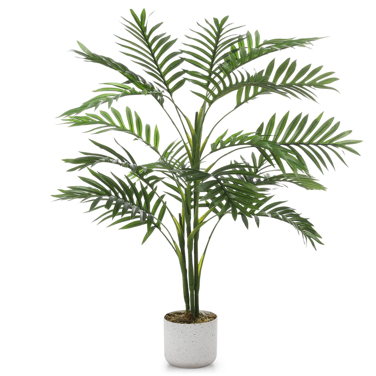 Kunstpalme Areca-Palme Kunstpflanze 100/120/125cm Hohe Palmenbaum Kunstpflanze, GarveeMore, Höhe 100 cm