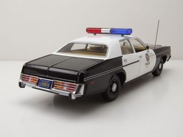 GREENLIGHT collectibles Modellauto Dodge Monaco 1977 Police Terminator mit T-800 Endoskelet Figur Modella, Maßstab 1:18