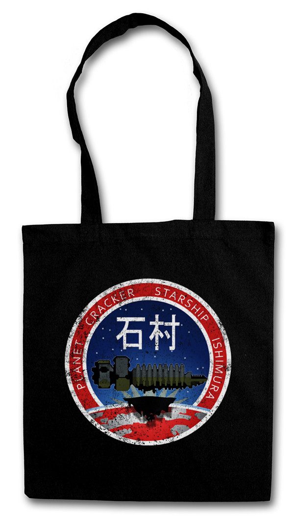 Urban Backwoods Beuteltasche Vintage Planet Cracker Starship Ishimura StofftascheDead Logo Space (1-tlg), Nerd Freak Scifi Horror