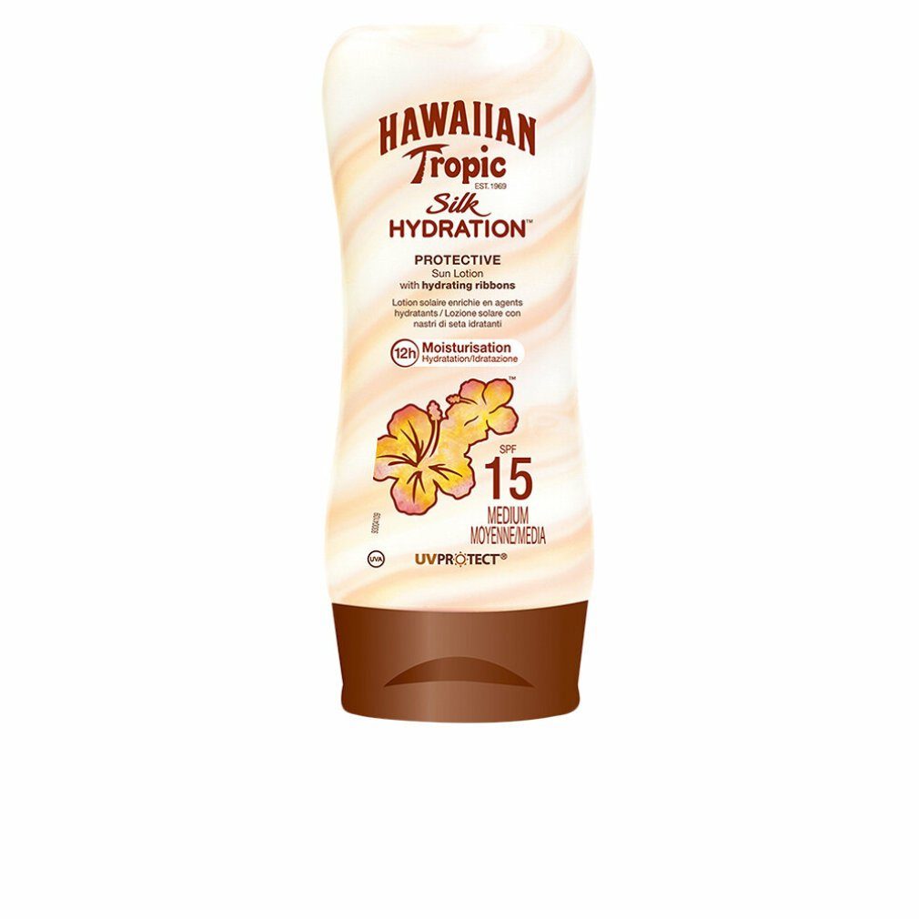 Hawaiian Tropic SPF15 180 SILK ml lotion Sonnenschutzpflege sun