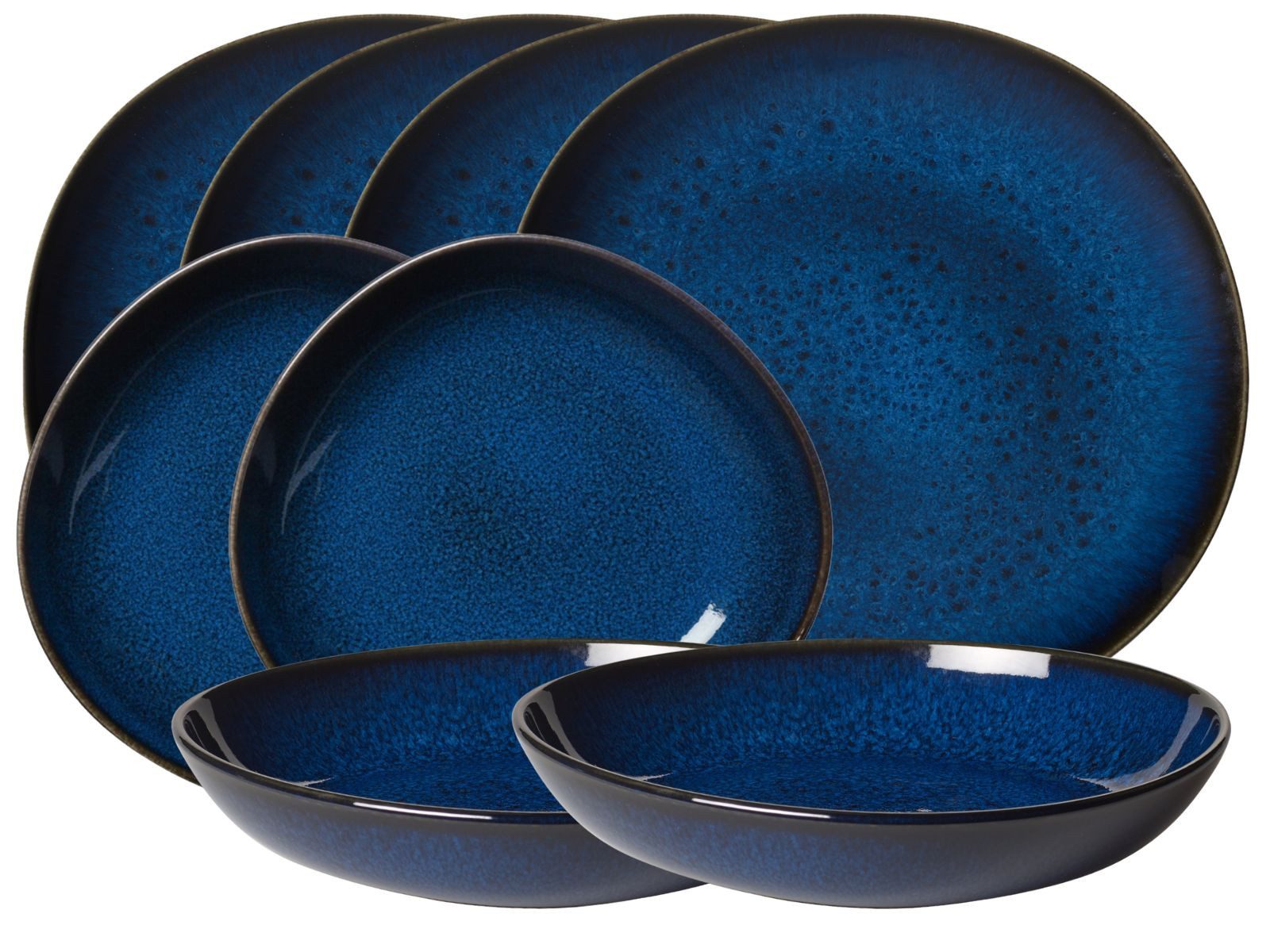 like. by Villeroy & Boch Столовый сервиз Lave bleu Tafelset 8tlg, Steingut