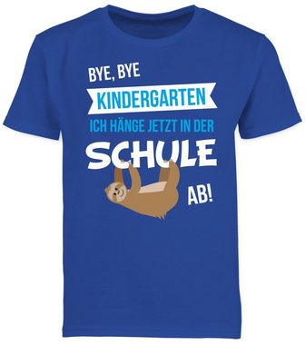 Shirtracer T-Shirt Bye, Bye Kindergarten Einschulung Junge Schulanfang Geschenke