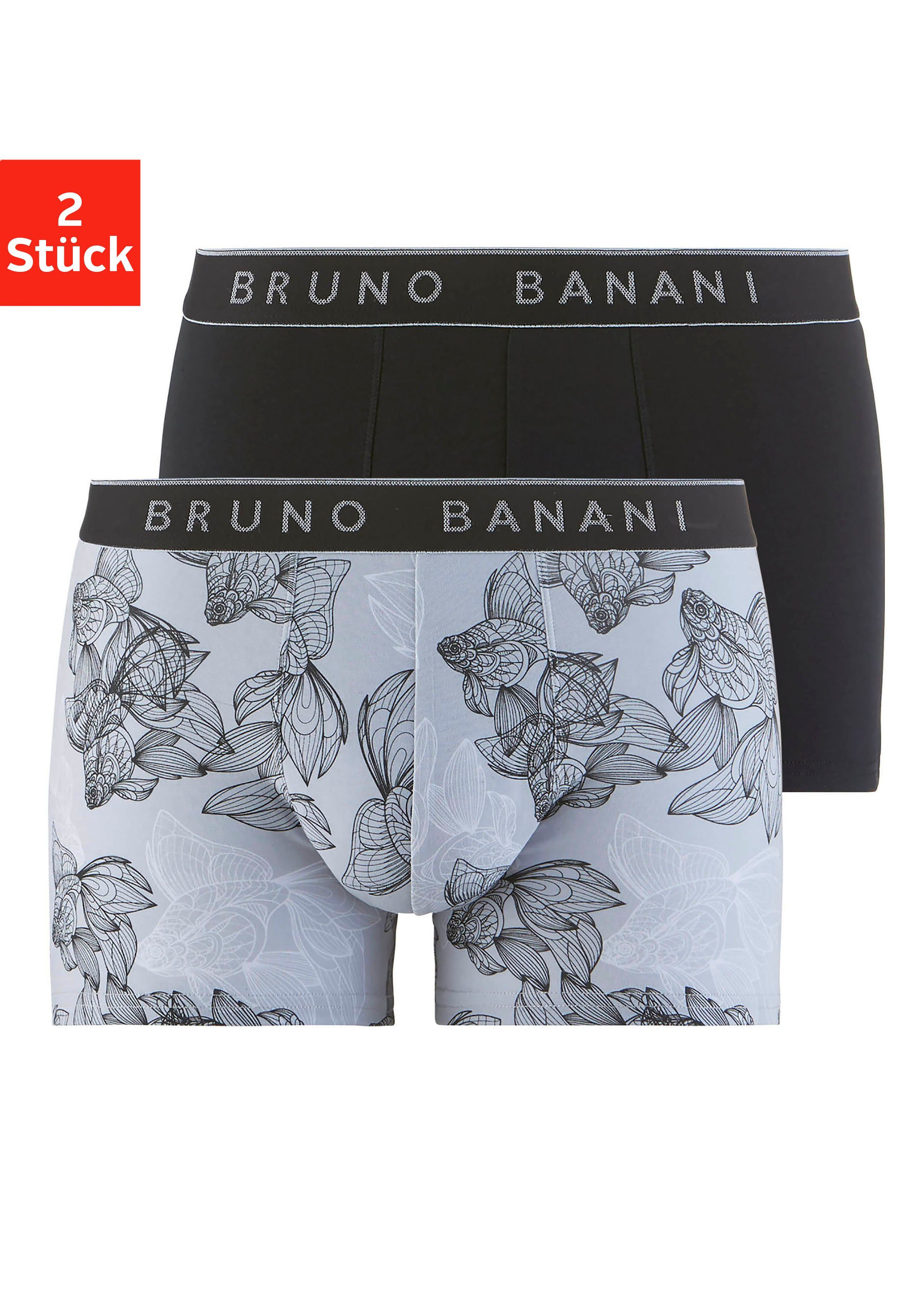 Bruno Banani Herren Boxershorts – 2er Pack, Mit Anatomischem Sattelschnitt & Weichem Bund