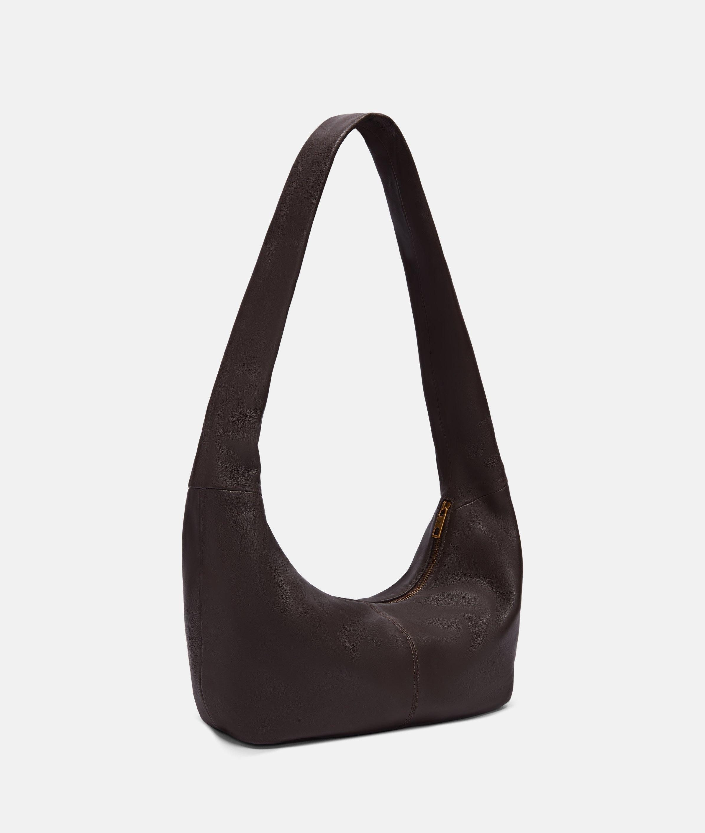 Liebeskind Berlin Schultertasche Bo Hobo M, Geräumige Tasche aus Schafsleder
